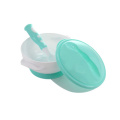 Sistema de alimentación para bebés y niños pequeños Tazón de succión de plástico sin BPA para bebés con cuchara para bebés